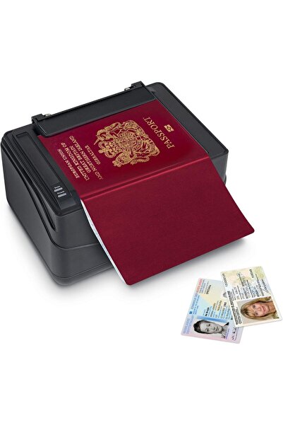 Plustek X Mini Passport Scanner, Compatible with ICAO Doc 9303 Standard with Fast Recognition Speed