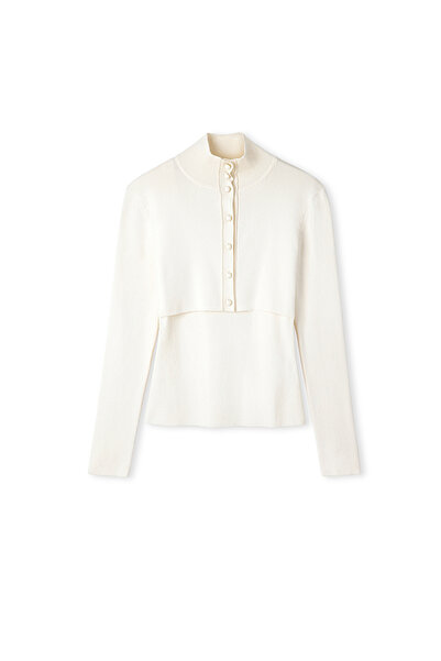İpekyol Double Piece Look High Collar Knitwear
