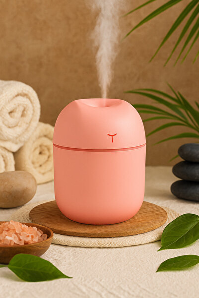 ESTİ 220 ml Led Işıklı Hava Nemlendirici & Aroma Difizörü – Sessiz, USB Şarjlı, Buhar Makinesi