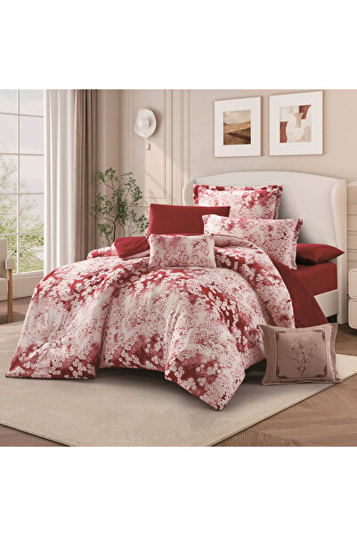 HOURS Horse double-sided winter bedspread, fur and velvet, suitable for a double bed size of 200 x 200 cm, consisting of 8 pieces, 240 stitches