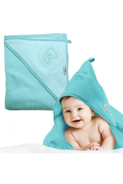 Bocioland Prosop de baie pentru copii, Bocioland, Bumbac, Gluga, 100 x 100 cm...