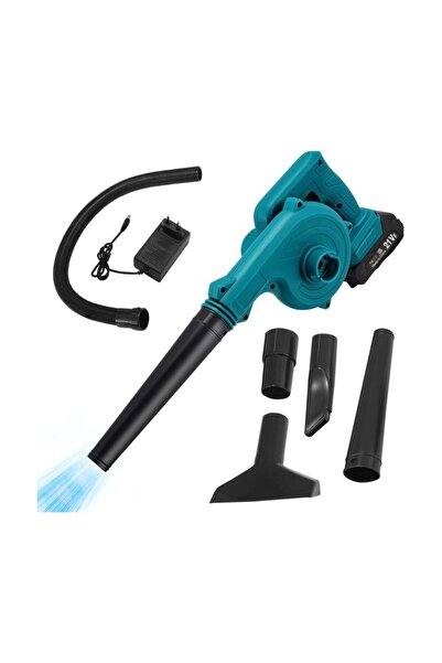 JSA منفاخ هواء لاسلكي 21 فولت - بطاريتان ليثيوم قابلتان لإعادة الشحن - تدفق ه...