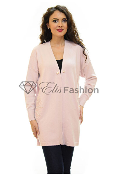 Elis Fashion Cardigan Pearls Fresh Pink