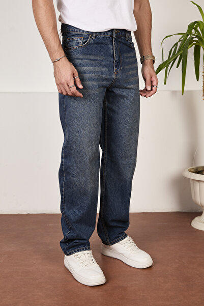 FRANKNESS JNS Erkek Baggy Jeans Rahat Kesim Pantolon