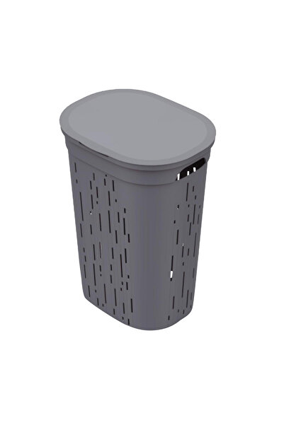 Carrefour Home Cos de rufe Carrefour Maya, cu capac, 45 L, Gri