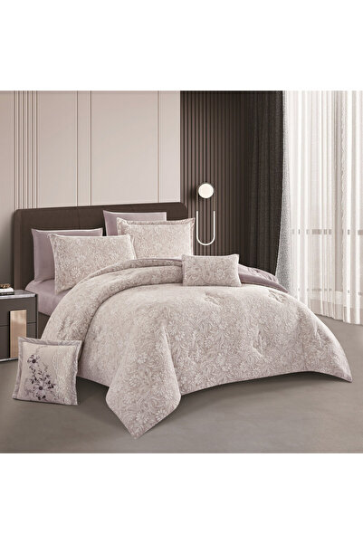 HOURS Horse double-sided winter bedspread, fur and velvet, suitable for a double bed size of 200 x 200 cm, consisting of 8 pieces, 240 stitches