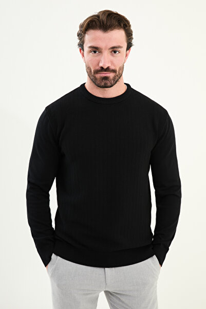 Mcr Ανδρικό πλεκτό πουλόβερ με σχέδια, στενή γραμμή και λαιμόκοψη ποδηλάτου, ...