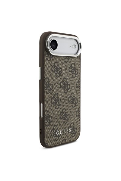 Guess Θήκη για iPhone 17 Air, Σκληρή θήκη 4G Classic με λογότυπο MagSafe, Καφέ