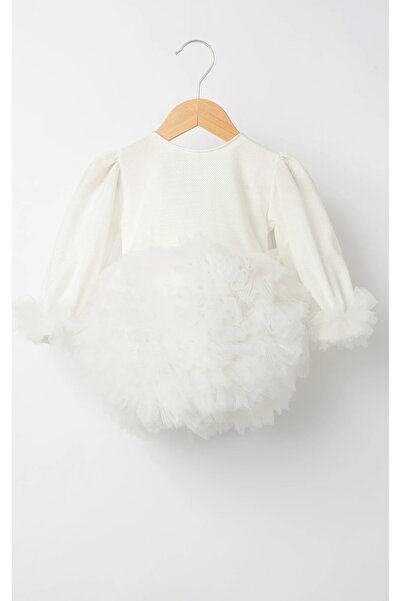 2kids2mom Uzun Kollu Kabarık Tüllü Tütülü - Princess Elbise ,Doğum Günü ,Özel Gün Elbisesi