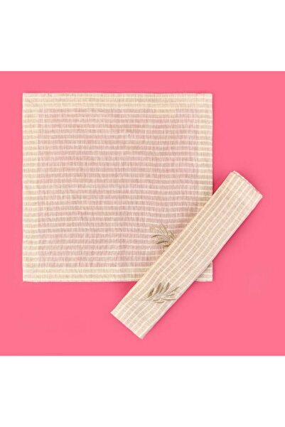 My Home Șervețele din material textil Myhome Bloom - Bej - 45x45 cm