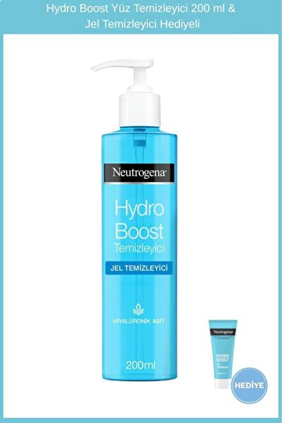 Neutrogena Hydro Boost Yüz Temizleyici 200 ml & Jel Temizleyici Hediyeli