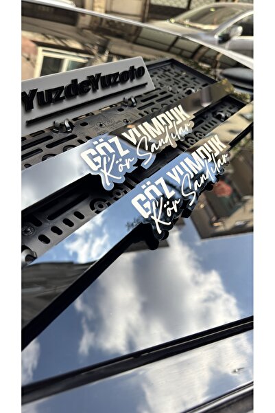 3M Lazerli Pleksi Özel Logolu Plakalık 2 Adet GÖZ YUMDUK KÖR SANDILAR