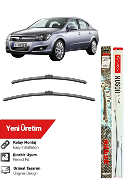 Silbak Opel Astra H Uyumlu 2’li Muz Silecek Takımı 2004 2013 (550mm + 450mm)
