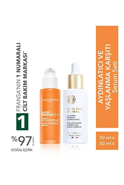 Yves Rocher Aydınlatıcı Etkili ve Yaşlanma Karşıtı Cilt Bakım Serum Seti