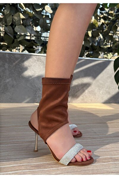 Selma Butik Brit Brown Suede Booite - Lisinya