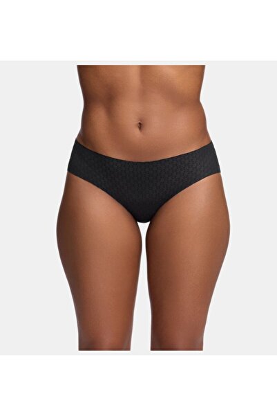 Under Armour Kadın UA Pure Stretch Mesh No Show Hipster-Solid 3'lü Paket İç Giyim 1390413-001