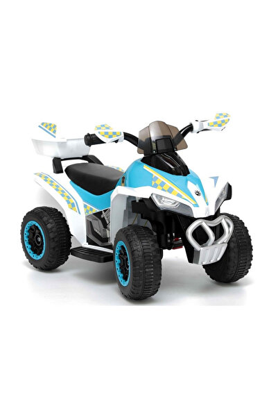 LeanToys Atv electric pentru copii Police Quad GTS1188-A White, motor puterni...