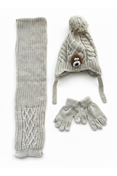 Kitti 1-4 років Хлопчик Шарф-Шапка-Рукавички Комплект