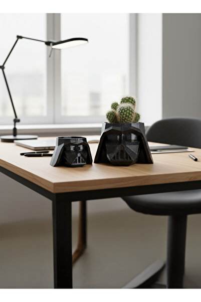 Goldesing Star Wars - Darth Vader Kafa Saksı – 3D Baskı Dekoratif Mini Saksı ...