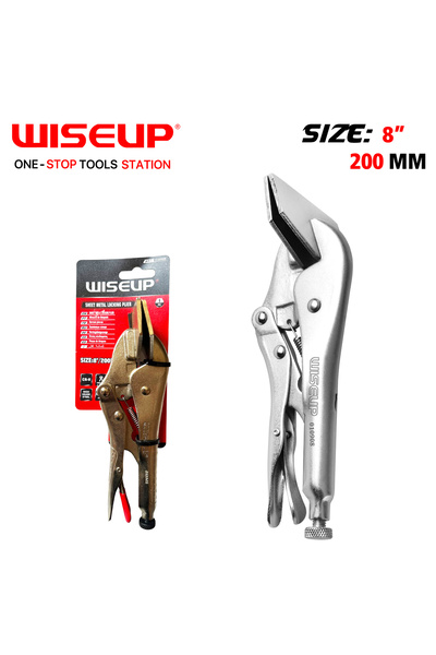 WISEUP زرادية كبس فم مبسط ''200MM/8 .