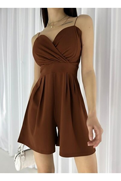 Modafeminen Mini rochie de seară cu șort, cu aspect de fustă, cu bretele din ...