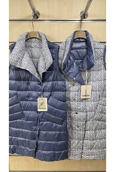 Park Moda Двосторонній довгий стьобаний жилет