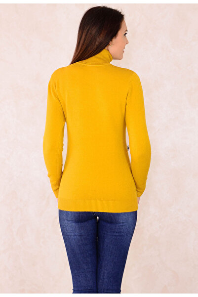 Elis Fashion Small Horses Mustard Sweater