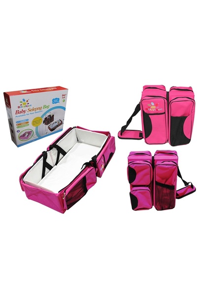 TSUMAB 3-in-1 Baby Diaper Bag with Foldable Crib and Changing Station – Porta...