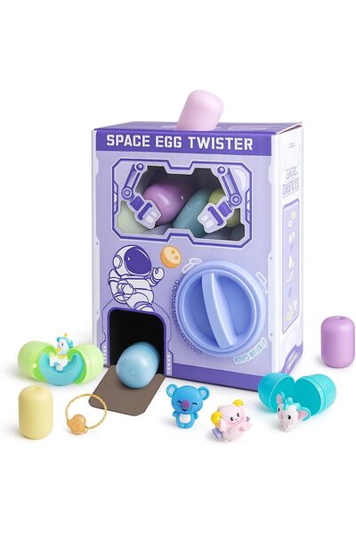 AYEBIA آلة مخلب صغيرة للأطفال، آلة بيع صغيرة، لعبة بيضة فضاء ملتوية، بيض مفاج...