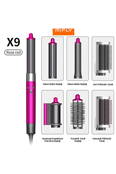 miFly Multi-Functional Pink Hair Styler