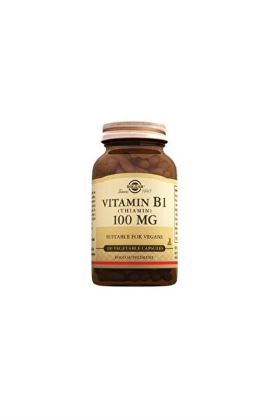 Solgar Vitamin B1 Thiamin 100 mg 100 Vegetable Kapsül