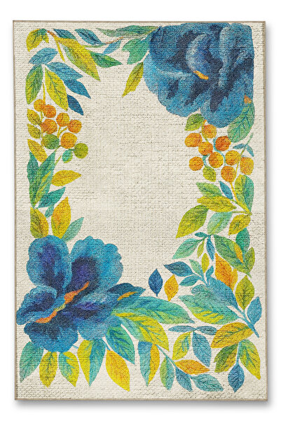 Rugs Modern Halı MOSSO Υφαντό Χαλί με Λουλουδάτο Σχέδιο Vintage Διακοσμητικό ...