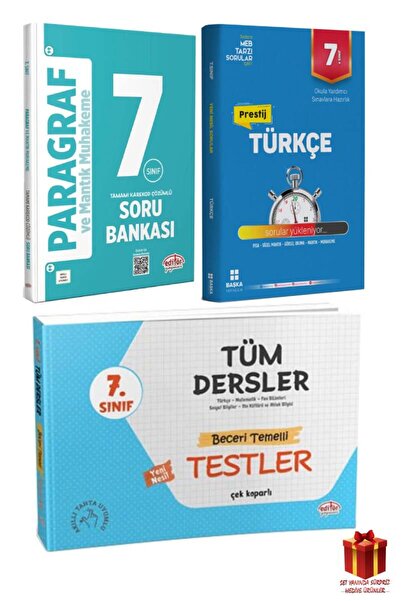 Editör Yayınevi 2026 Editör 7. Sınıf Paragraf Soru Bankası+Türkçe Soru Bankas...