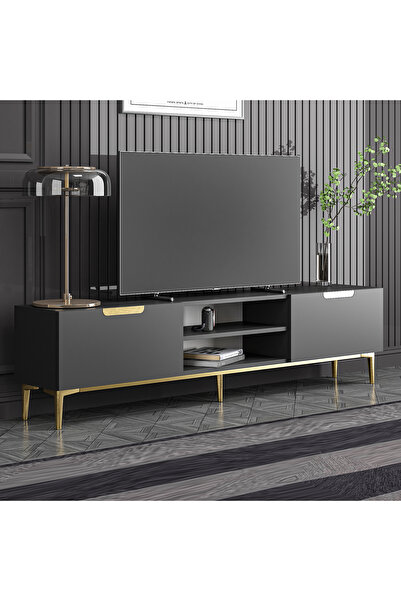 MERT SERT MOBİLYA Mila Tv Sehpası & Tv Ünitesi 180cm Altın