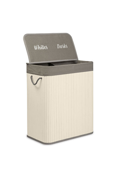 Other Bamboo laundry basket with lid 100 l Massido