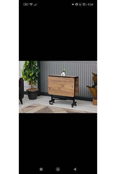 ALSAN DEKOR Tekerlekli katlanır masa