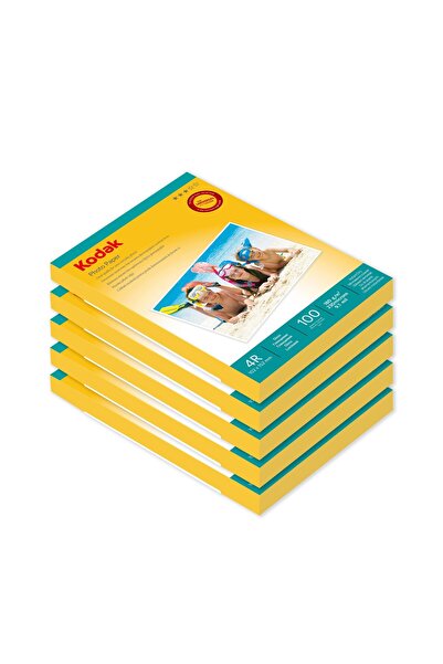 Kodak 10X15 Inkjet Fotoğraf Kağıdı 4r Parlak 180GR. ( 5X100=500 Adet ) TOPTAŞ...
