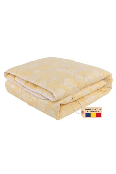 Pernador Duvet with 15% goose down and feather, 120x200 cm, Cream with silver roses