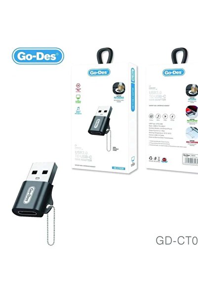 Go-Des USB Type C To USB 3.0 LED Lighning Adapter Type-C Male To OTG USB 3.0 Female Converter