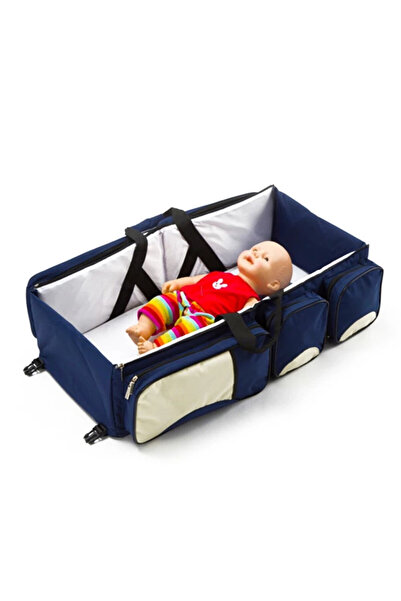 TSUMAB 3-in-1 Baby Diaper Bag with Foldable Crib and Changing Station – Porta...