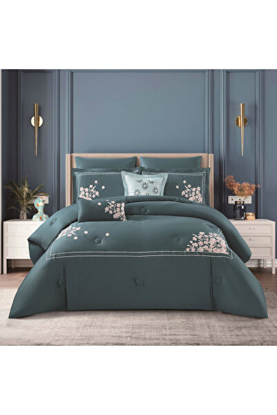 Levore Livori 100% Cotton Luxury Summer Bedspread for Double Bed Size 200x200 cm, 8 Pieces, 240 Thread Count