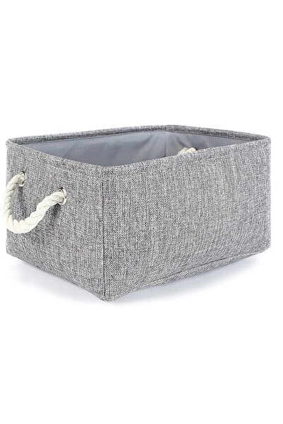 Generic سلة تخزين مستطيلة صغيرة مزخرفة من بينتينج - منظم أنيق لتخزين القماش مع