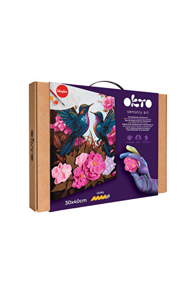 OKTO 3D sada na malování a modelování ze světlé hlíny, 30*40 cm - Zamilovaní ...