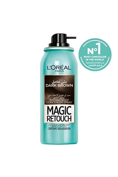 L'oreal بخاخ ماجيك لتلوين جذور الشعر بنى غامق