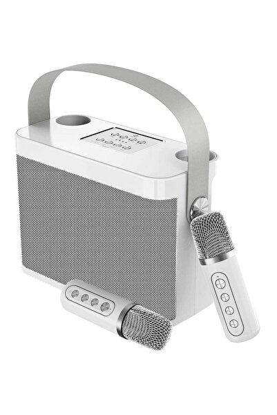SU.YOSD YS-219 Karaoke Machine with 2 Wireless Microphones Portable Speaker