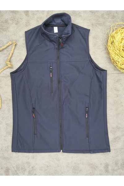 vieso Softshell Su Rüzgar Geçirmez Yelek İçi Polarlı Regular Kalıp Yelek