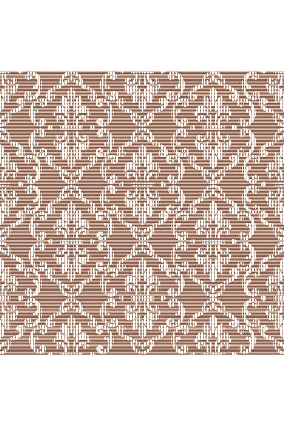 Mank Șervețele de masă festive Spanlin - Bjorn (maro cu model alb) / 40 x 40 ...