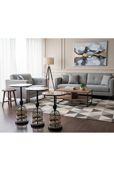 DEC26 Stepped Serving Table Set