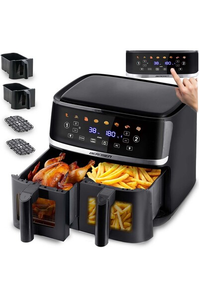 Other Friteuză cu aer Berdsen BD-657 mare, neagră