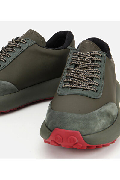 Hotiç Erkek Nubuk Deri Haki Kalın Tabanlı Spor Ayakkabı